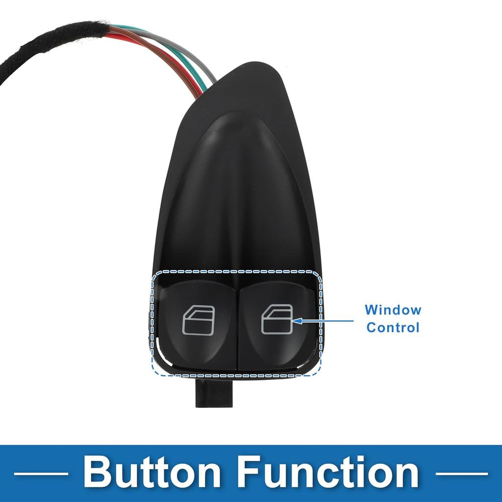 Power Window Switch No.2308211351 Window Control Switch for Mercedes-Benz SL500 SL550 SL600 Black
