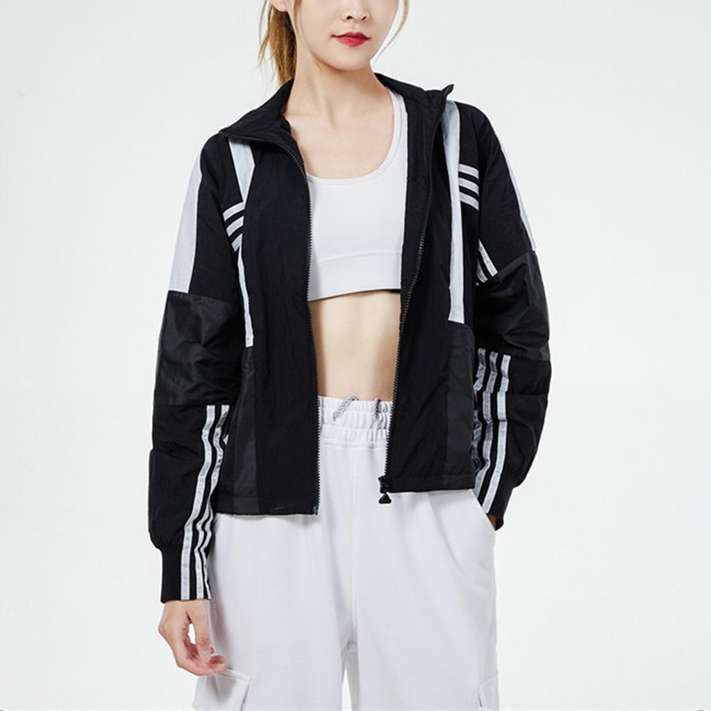Adidas Sports Running Training Wear-Resistant Casual Hooded Jacket Women Jackets Black H09730
