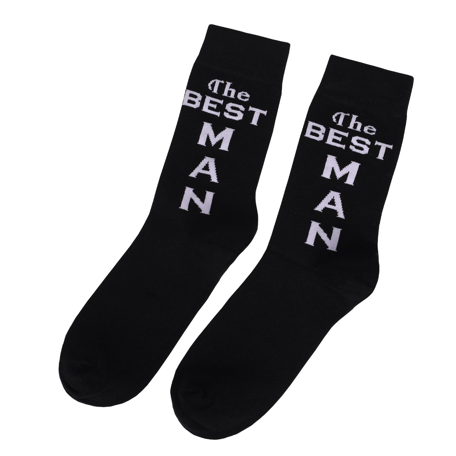 

Горячие носки Хлопковые носки Носки для лучших мужчин Мужские носки с буквами алфавита Праздничные носки Подарочные носки One Size