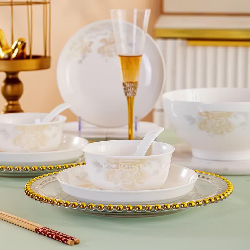 Taoxianghui Ceramic Dinnerware Gift Set for 6