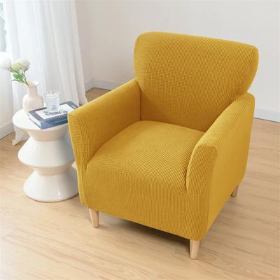 Tub Sofa Cover Stretch Spandex Club Armchair Slipcovers Polar Fleeceastic Single Couch Covers For Study Bar Counter