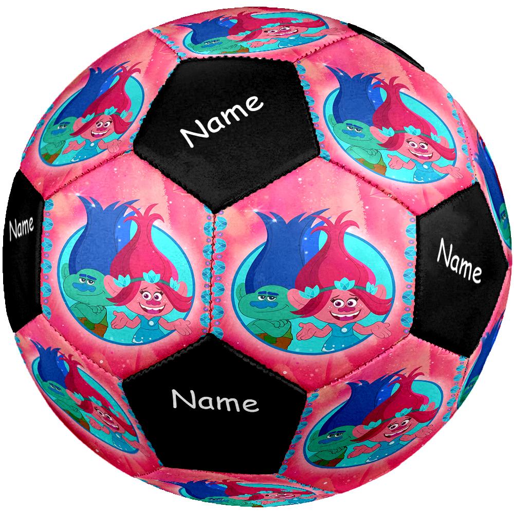 Custom Name Trolls Theme Size 5 Soccer Ball, Suitable for Both Indoor and Outdoor Matches, a Gift Suitable for Everyone.