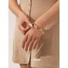 18k Gold Seashell Conch Pendant Bracelet: Ocean-Inspired Non-Fading Stainless Steel Jewelry for Women