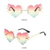 UV400 Protection Fire Heart Shadow sluneční brýle Halloween brýle pro ženy a muže