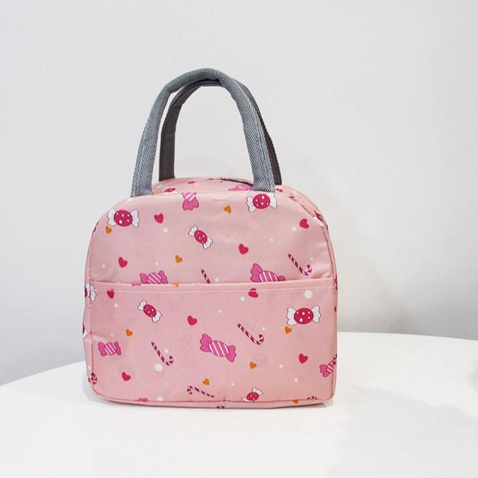 Aluminum Foil Insulated Bento Lunch Bag - Portable Lunch Box for Students