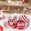 Christmas Ball Ornaments 24 Pieces Red and White Ball Christmas Tree Decorations 2.36 Inch Shatterproof Pendant for Winter
