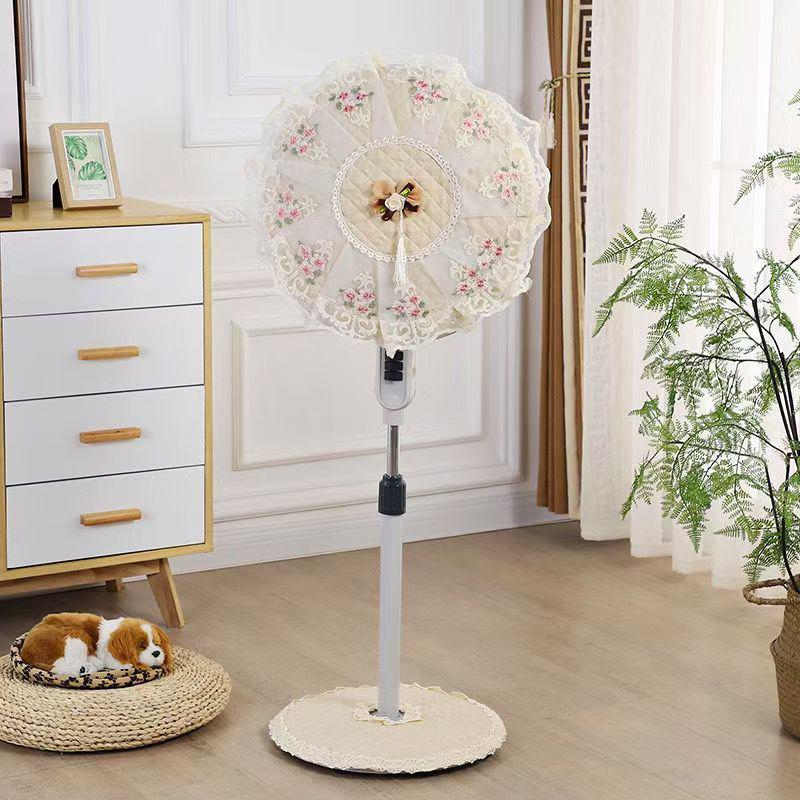 Round Desktop Electric Fan Protective Mesh Cover - Universal Fit