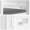 Wall Mounted Nightstand High Gloss White 34.5 x 33 x 20 cm