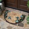 Half Round Floor Mat Suitable for Porch and Living Room Decoration Machine Washable