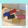 Luxuriöse Strass-Quadrat-Clutch mit Schlossverschluss für Abendpartys und Hochzeiten