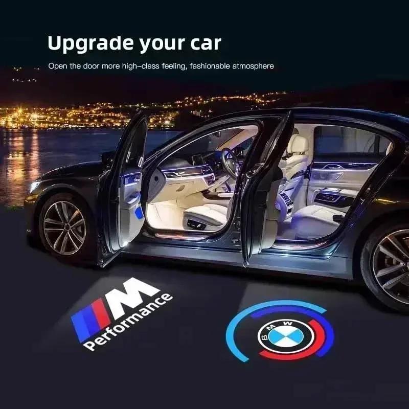 -HD LED Car Door Welcome Lights Projector for BMW E90 E92 M3 E60 E61 E65 F01 F02 F10 F30 F48 G30 G38 X1 X2 X3 X4 X5 X6 X7 M