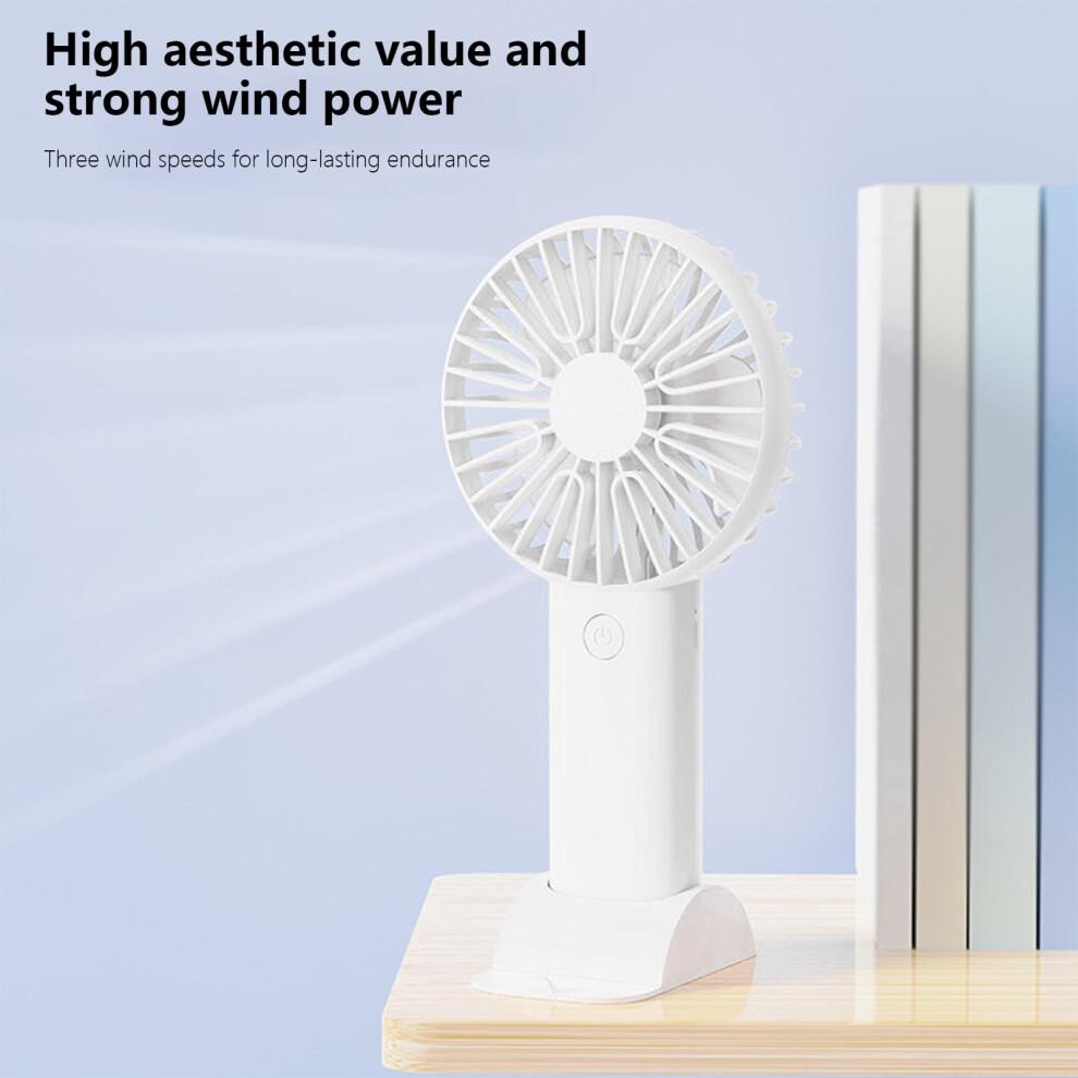 Yonrjhukm Handheld Fan Usb Rechargeable Mute Desktop Dormitory Small Fan Portable Outdoor High Wind Power Mini Handheld Fan