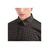 Armani Exchange Satin Cotton Allover Pattern Shirt Men shirts Black 6DZC45-ZNZRZ-72AF
