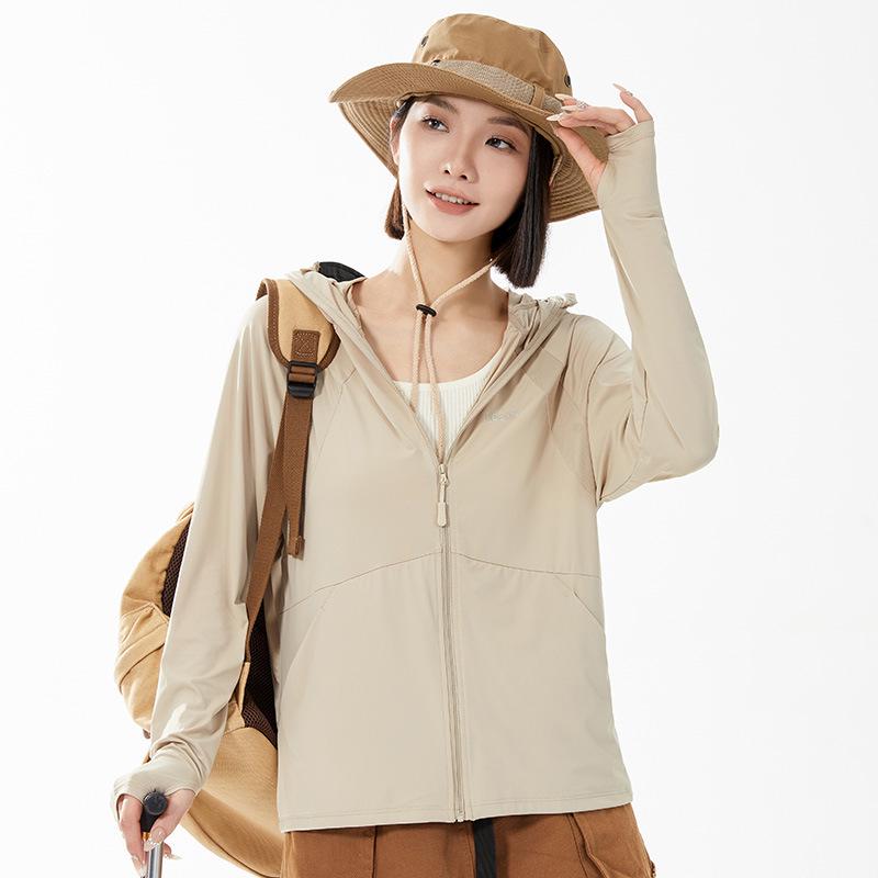 

Женская летняя куртка с черным козырьком и защитой от солнца UPF50+ XL