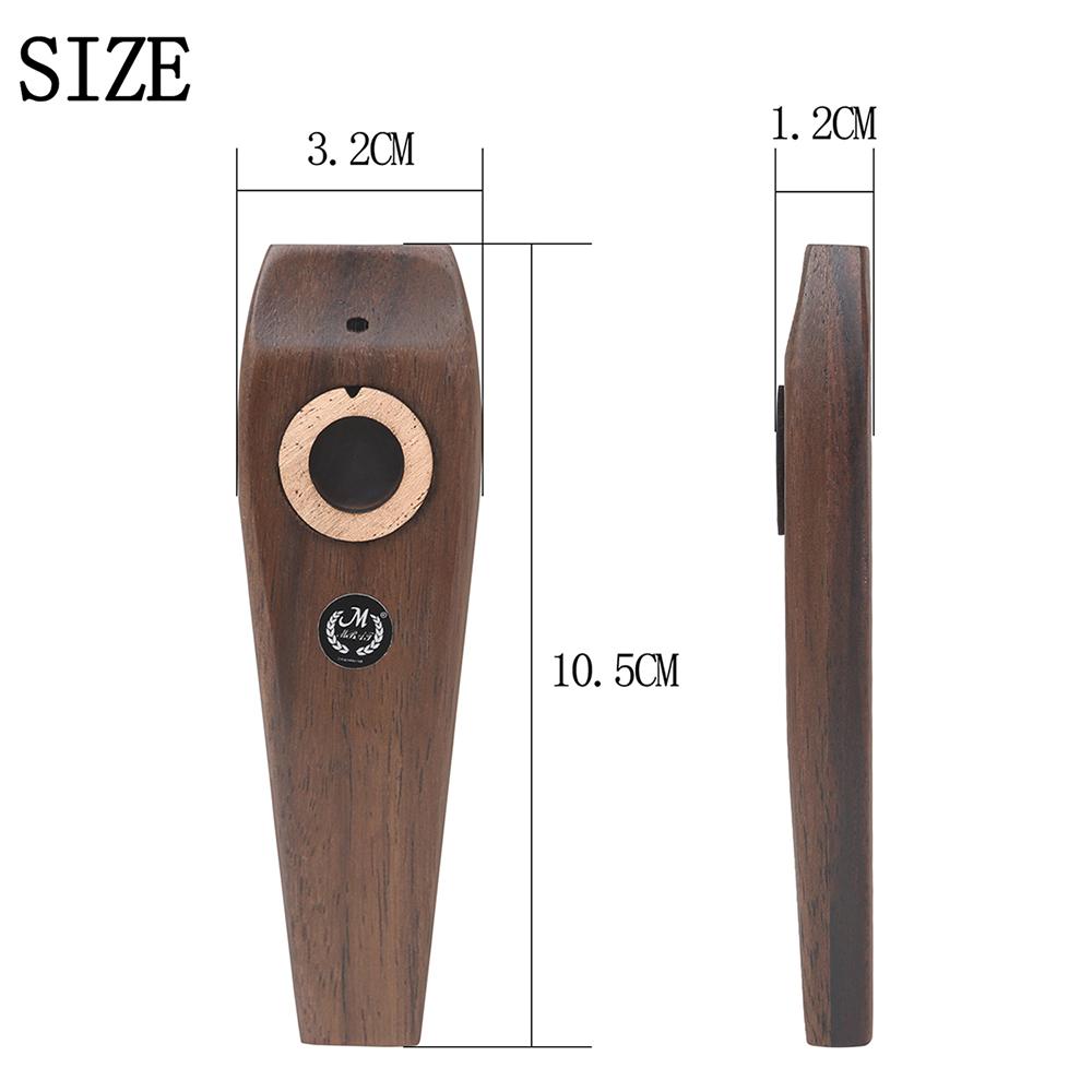 M MBAT Rosewood Kazoo Solid Wood Portable For Beginner A Best Companion Of Various Instruments Music Lovers Simple Design Parts