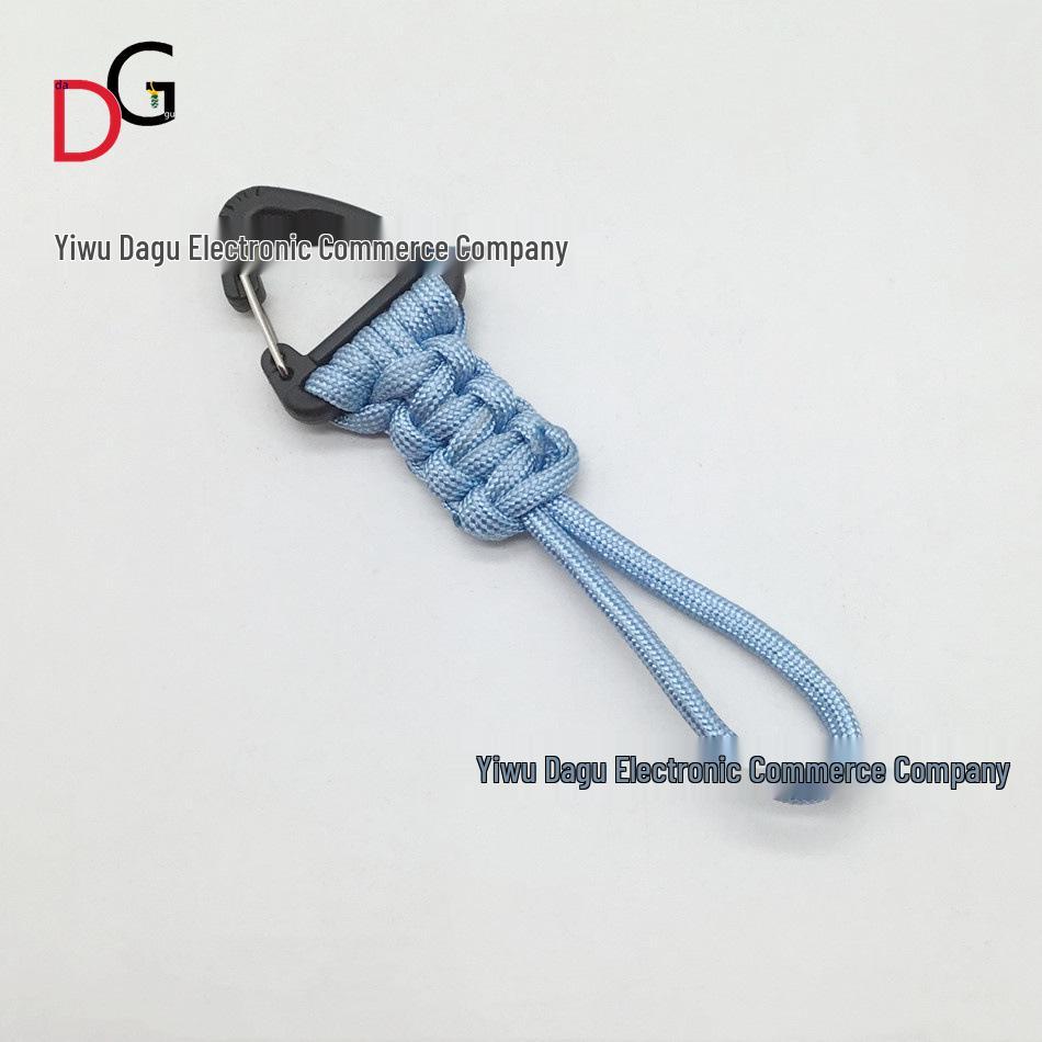 Hand-woven Quick Release Triangle Buckle Lanyard for Keys and Flashlights - Anti-drop, Anti-lost Multi-functional Rope