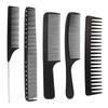 14Styles Hairdressing Carbon Comb for Haircut Barber Anti Static Black Rat Tail Comb Beauty Professional Hair Styling Tools Comb