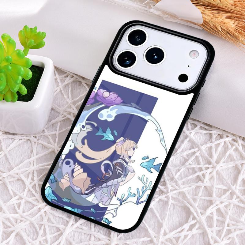 Genshin Impact Sangonomiya Kokomi soft Phone Case for iPhone 17 Air 16 15 11 12 14 13 Pro Max Shockproof Cover