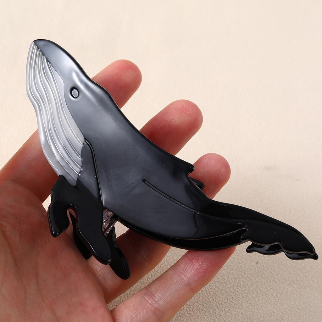 Acrylic Whale Hair Clip Elegant Whale Hair Clamp Multifuntional Hairstyle Accessory Suitable for Wedding and Party