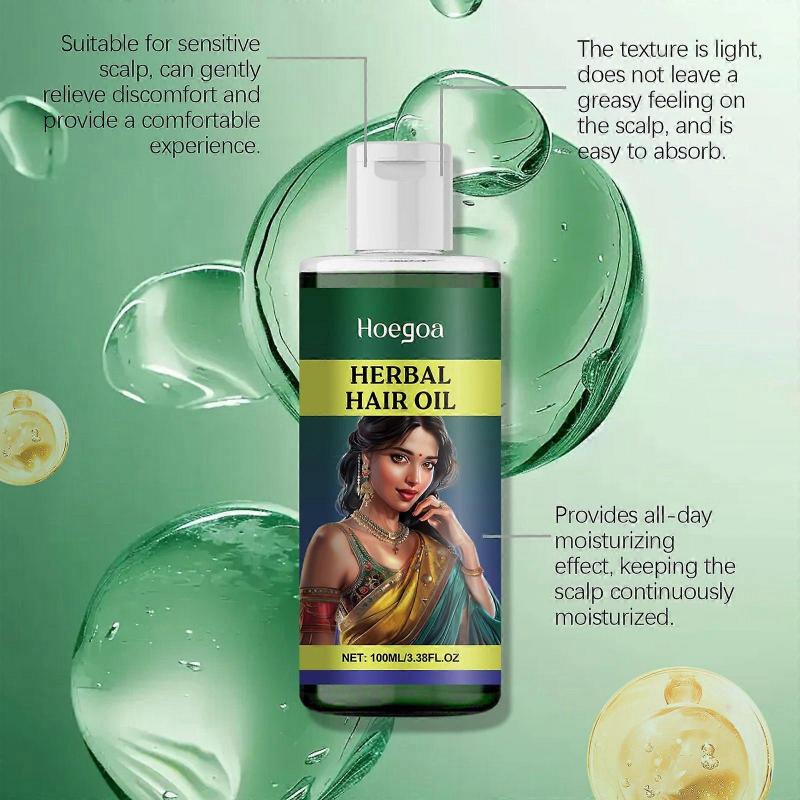 Hoegoa Herbal Hair Care Oil Gently Cleanses, Moisturizes And Nourishes Hair Essence Oil