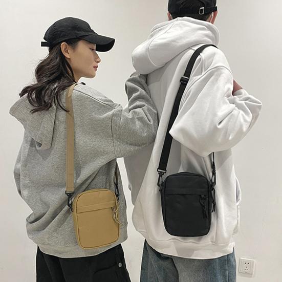 Unisex Crossbody Sling Tas Oxford Stof Schoudertas Kleine Crossbody Tas met Verstelbare Riem voor Mannen Vrouwen Dagelijkse Pendelen Straat