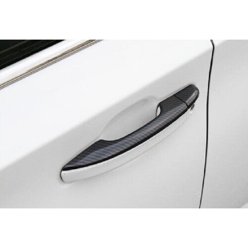 Cover Trim For Honda Accord Carbon Fiber Exterior Side Door Handle 2018-2022