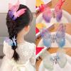 Colorful Glitter Big Butterfly Hair Clip Beautiful  Wings Pearl Hairpin For Girls Sweet Hairgrip Barrette Hair Accessories