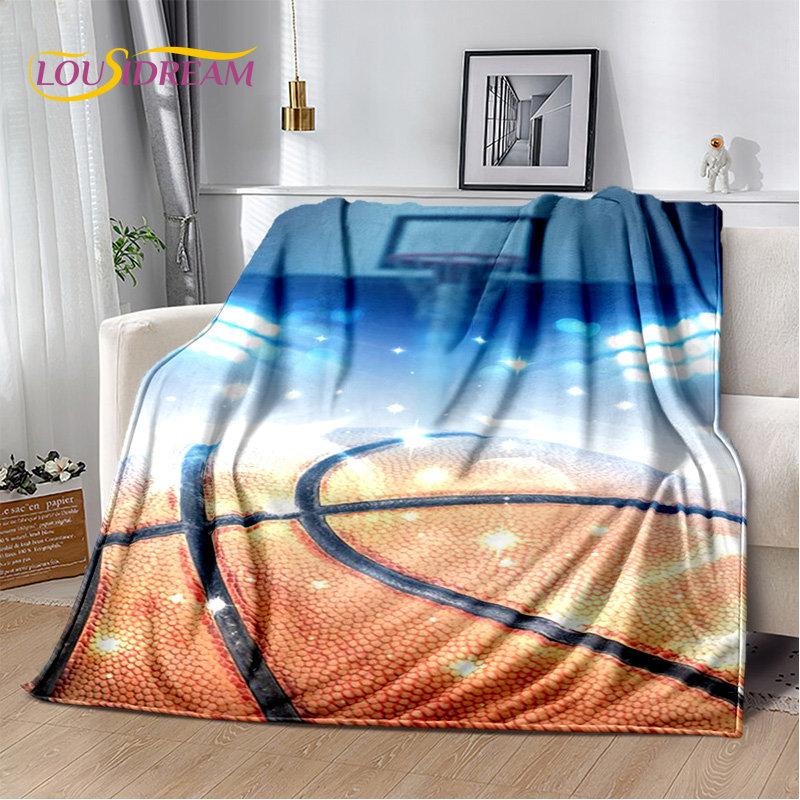 Basketball Art Cartoon Soft Plush Blanket,Flannel Blanket Throw Blanket for Living Room Bedroom Bed Sofa Picnic Cover Bettdecke