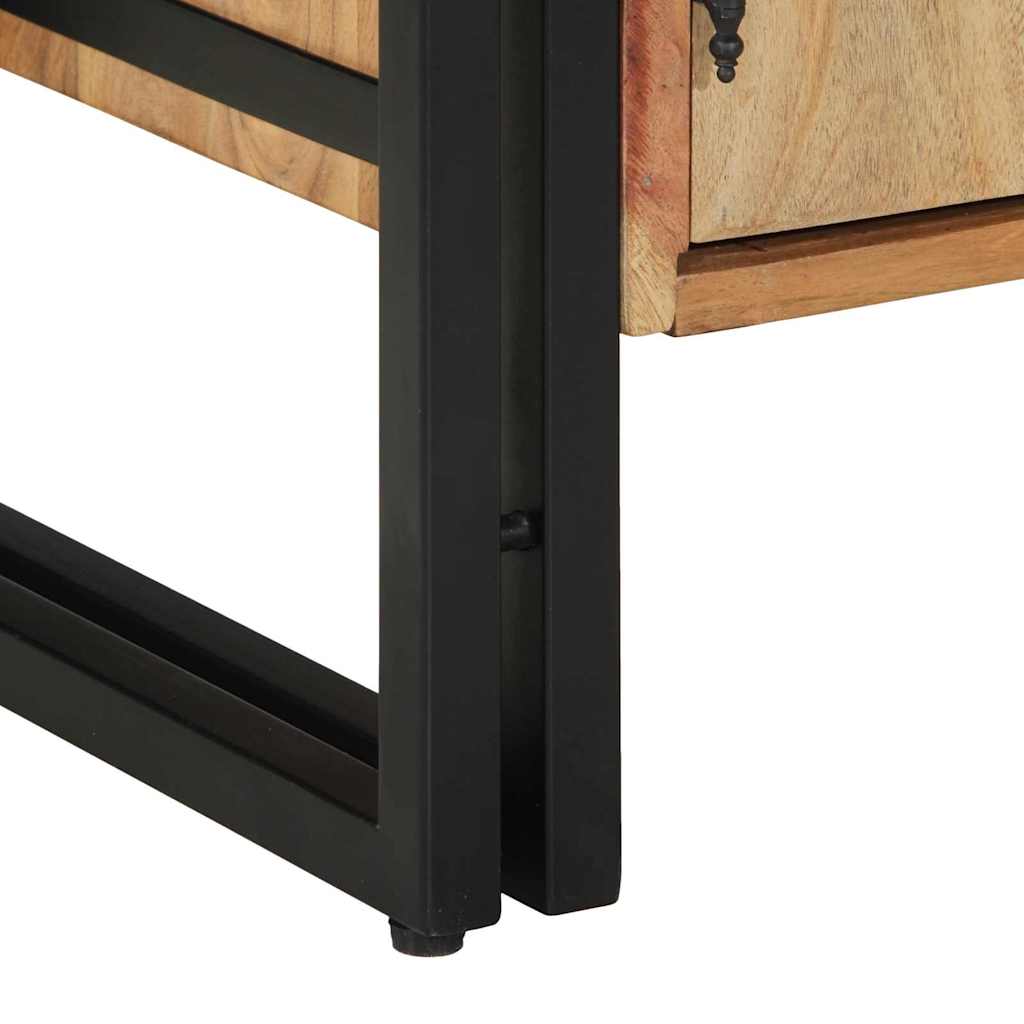 Shoe Cabinet with Shelf Brown 56 X 35 X 70 Cm Solid Acacia Wood