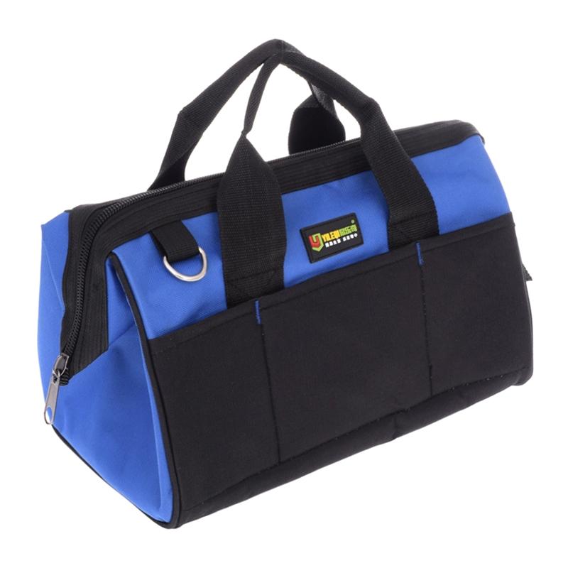 Tool Tote Tool Bag Organizer Electrician Tool Bag with Single Shouder Strip 11 Inner Pockets & 3 Outer Pockets for Men синий