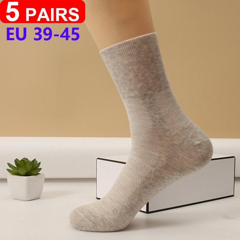 5 Pairs/pack Plus Size Prevent Varicose Veins Socks Women Diabetics Patients Cotton Loose Mouth Sock Men Women Comfortable Meias