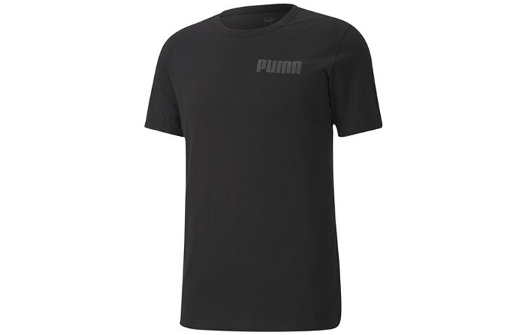 PUMA T Shirts Men s Black Crew Neck Moderate Straight Fit 585236-01 S