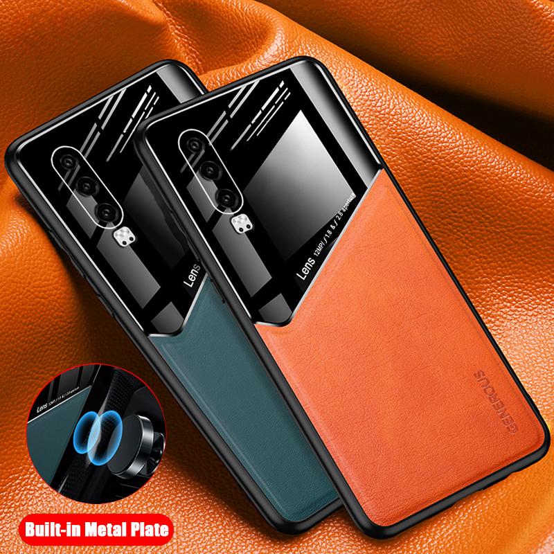 

Чехол P30 из искусственной кожи, автомобильный магнитный жесткий чехол для ПК для Huawei P30 Lite P40 Pro Plus + P30Pro P30Lite P40Lite P40Pro, чехлы