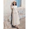 Elegant Lace Patchwork Top & Skirt Set