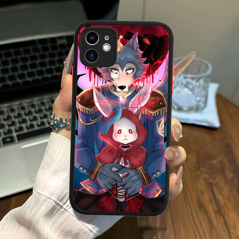 Klassische Japanische Anime B-Beastars Matt Transluzente Handyhülle Für Iphone 16 ProMax 15 14 13 12 11 X XS PRO Plus