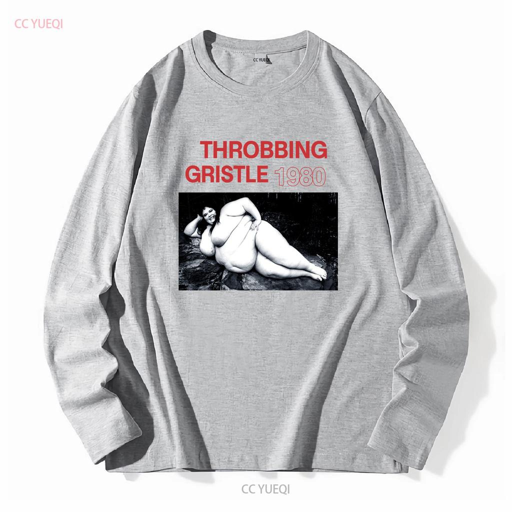 Throbbing Gristle Retro T-Shirt Psychic TV Neu Schwarz Lange Oder Kurze Ärmel Vintage Gewaschen Lässig Atmungsaktiv Streetwear