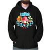 Retro The Smurfs Cartoon Mushroom HousesHoodie Hooded Sweatshirt Men Women