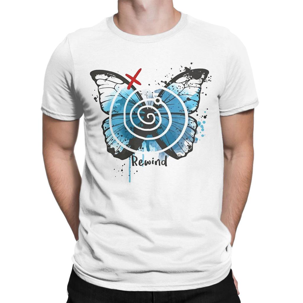 Unisex's Life Is Strange Butterfly T-Shirts 100% Cotton Tees Summer Vintage Short Sleeves T Shirt O-Neck Hippie Custom DIY Tshirt