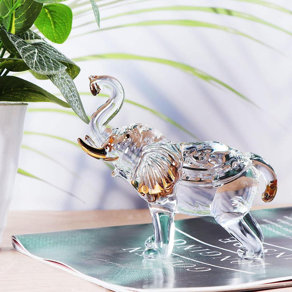 Crystal Elephant Business Gifts: Office Opening Ornaments for Attracting Wealth