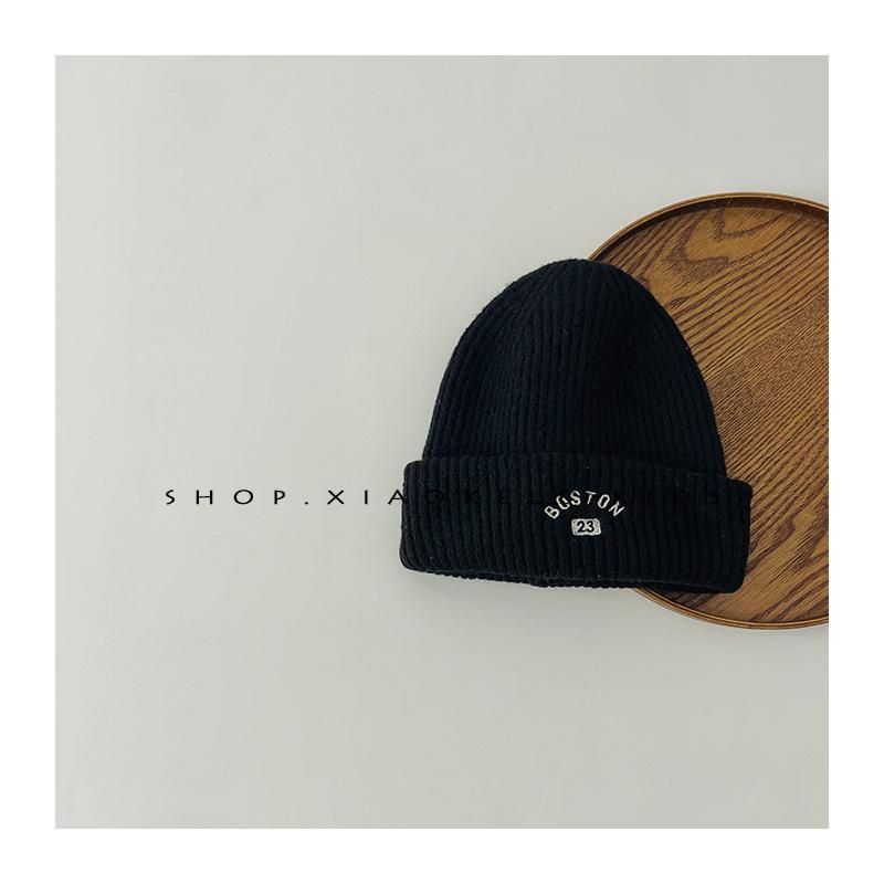 

Korean Style Children s Woolen Hat Autumn and Winter Style Versatile Baby Knitted Ear Protection Hat Boys and Girls Woolen Hat Cold Hat 48~ 54CM