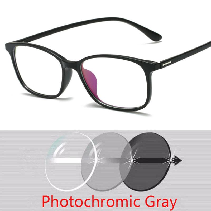 Ultralight TR90 Frame Prescription Eyeglasses Men Women Unisex Retro Square Myopic Optical Eye glasses -0.5 -1.0 -2.0 To -6.0