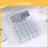 Transparent Financial Stylish Calculator Large Screen Electronic Office Tool