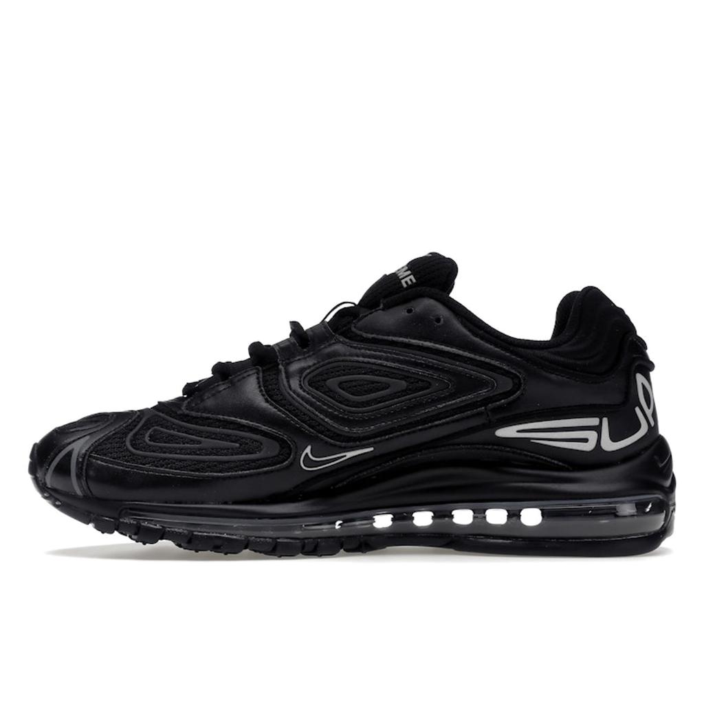 Tênis Masculino Supreme x Nike Air Max 98 TL SP Preto Prateado Metálico DR1033-001