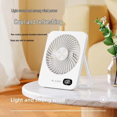 Silent Ultra-Thin Mini Desktop Fan for Home & Office, Portable with High Wind Power and Long Battery Life