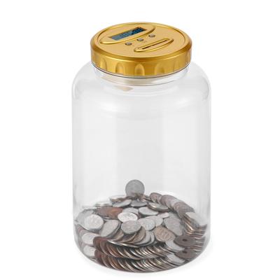 Piggy 500 Yen Xiaohubei Coin Digital Piggy Counting 1 Million Yen Piggy Digital Piggy Automatic Calculation Piggy 100 Yen Coin Piggy Large Transparent