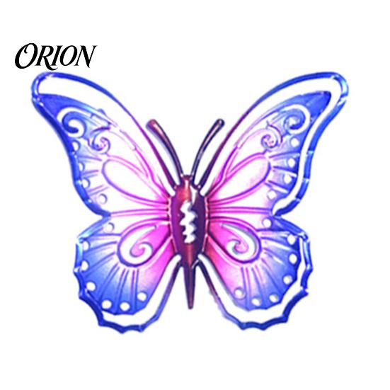 Fairy Tale Garden Ornaments Metal Butterfly Wall Decorations, Art Sculpture, Colorful Iron Sculptures Weatherproof Hanging Decor for Patio Fence Home