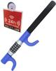 Convenient Keyless Steering Wheel Car Steering Dial with Security Plate Lock, Anti-Theft, Lock, Self-Defense, Type, (Blue)