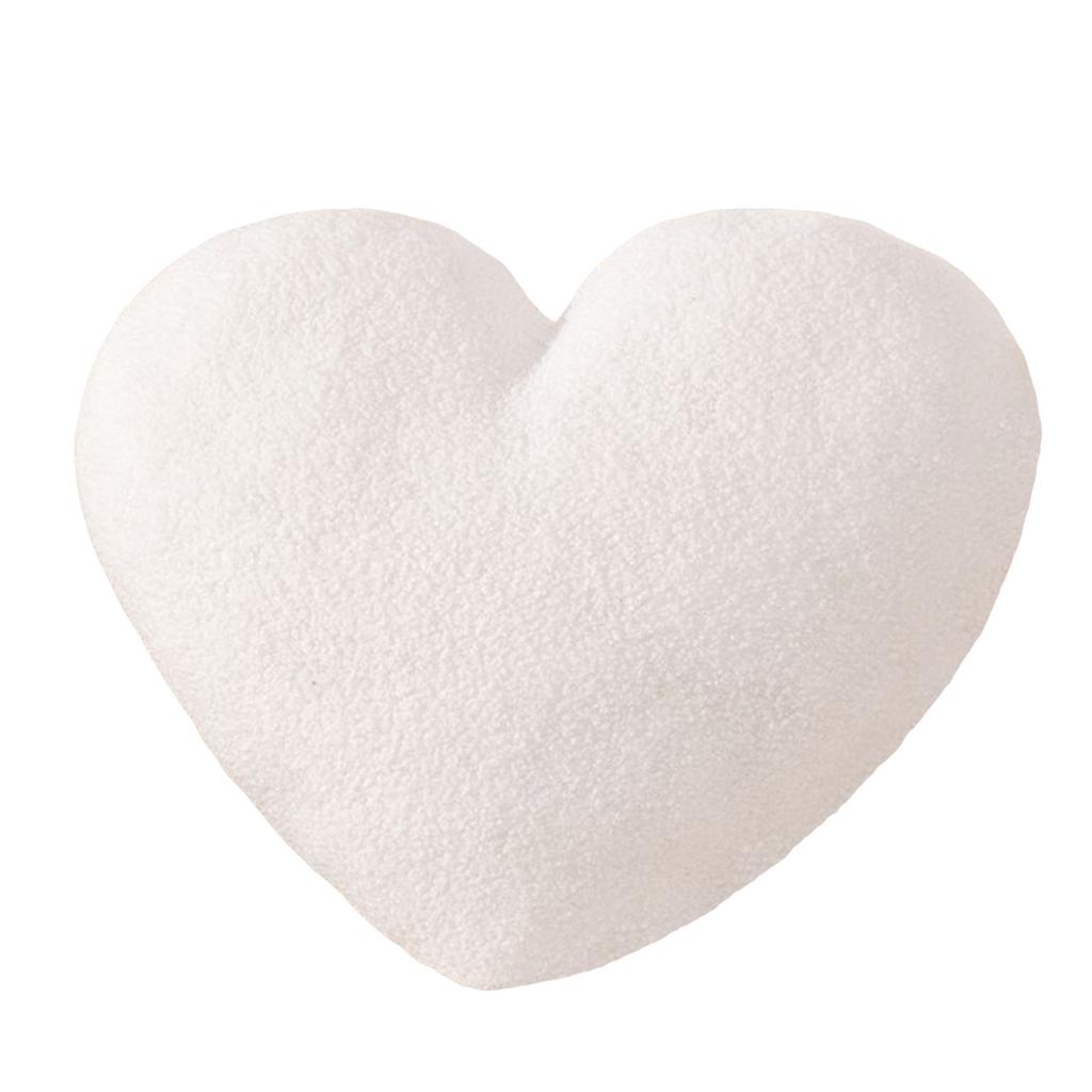 Creative Heart-Shaped Plush Pillow/Cushion/Backrest With Insert/Sofa Lumbar Support
