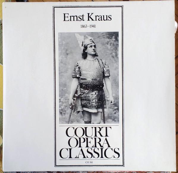 LP Record ERNST KRAUS  Ernst Kraus 18631941 CO361 Court Opera Cla Austria Classical Used