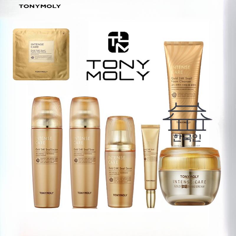 

[TONYMOLY] Intense Care Gold 24k Улиточный тоник, эмульсия, мускус, крем для глаз, пенка, крем